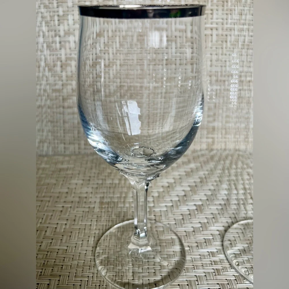 Johann Haviland Wedding Ring Wine Glasses Set of 2